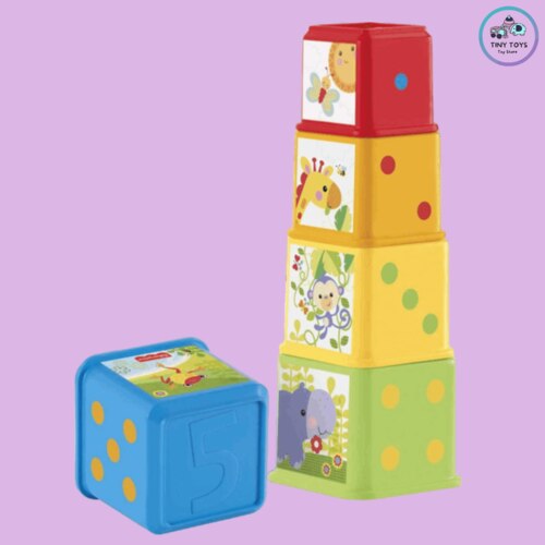 Tiny Toys Plastic Build Up Stacking Cube Blocks Educational Game ActivityToys For Kids Pretend Play LUCKYPOT Royapuram Chennai Tamil Nadu